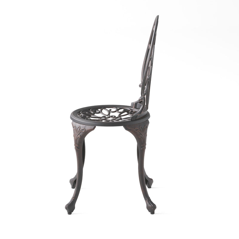 Charleston 3 Pieces Cast Bistro Set - Copper