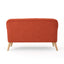 Classic Loveseat With Rolled Armrests And Button Tufting