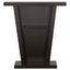 2 Shelf Console Table With V Shape Design - Brown