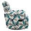Manual Swivel Recliner Rocker Chair With Adjustable Backrest