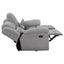 Sebring - Upholstered Manual Reclining Loveseat With Center Storage Console - Gray