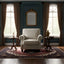 Upholstered Accent Armchair With Turned Legs For Living Room
