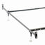 Renee - Twin / Full Bed Frame With Reinforced Center Beam And Bolt-On Construction - Black
