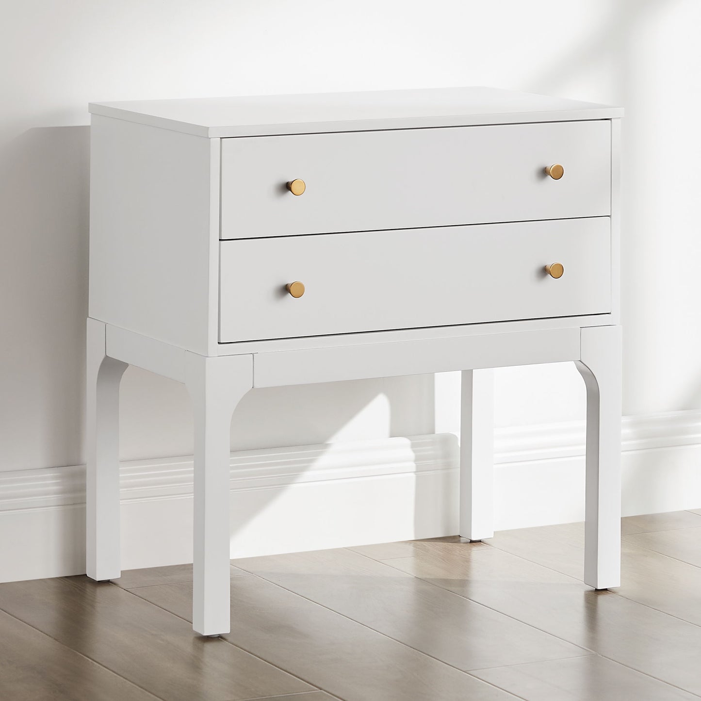 Alonso - 2 Drawer Nightstand - White