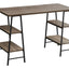 Computer Desk For Home Office, Storage Shelves, Industrial Design