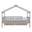 House Bed With 2 Drawers