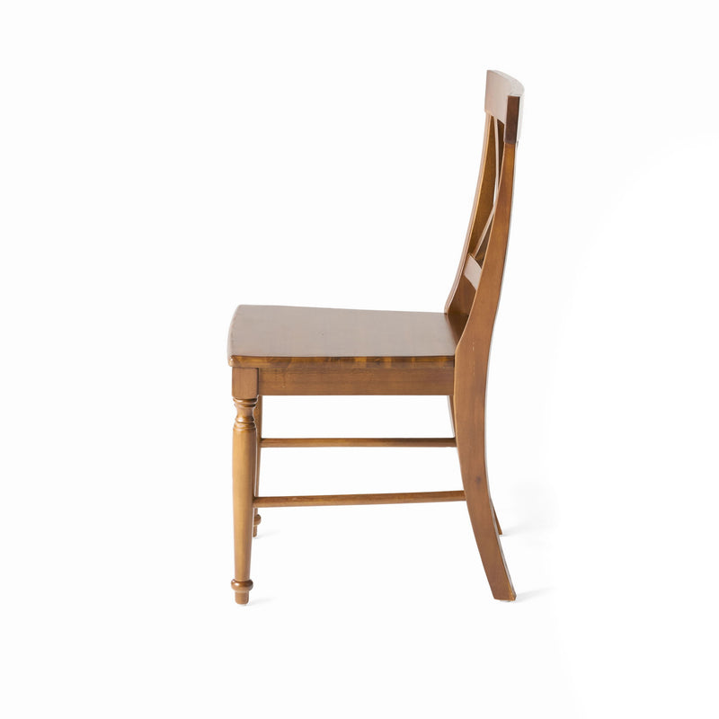 Dining Chair With X Shaped Back (Set of 2)