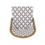 Chic French Bistro Chair With Durable Rattan And Aluminum Frame