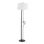Shadow Contemporary Floor Lamp - Black / White