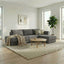 L-Shaped Modular Sofa With Double Layer Cushion