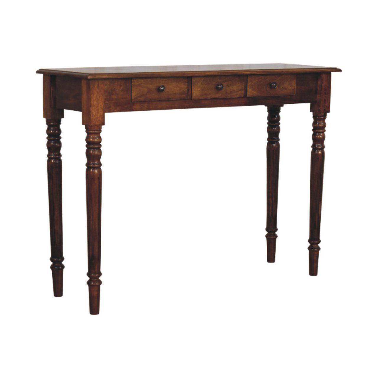 Turned Legs Drawer Console Table