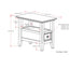 Amherst - Narrow Side Table - Hickory Brown