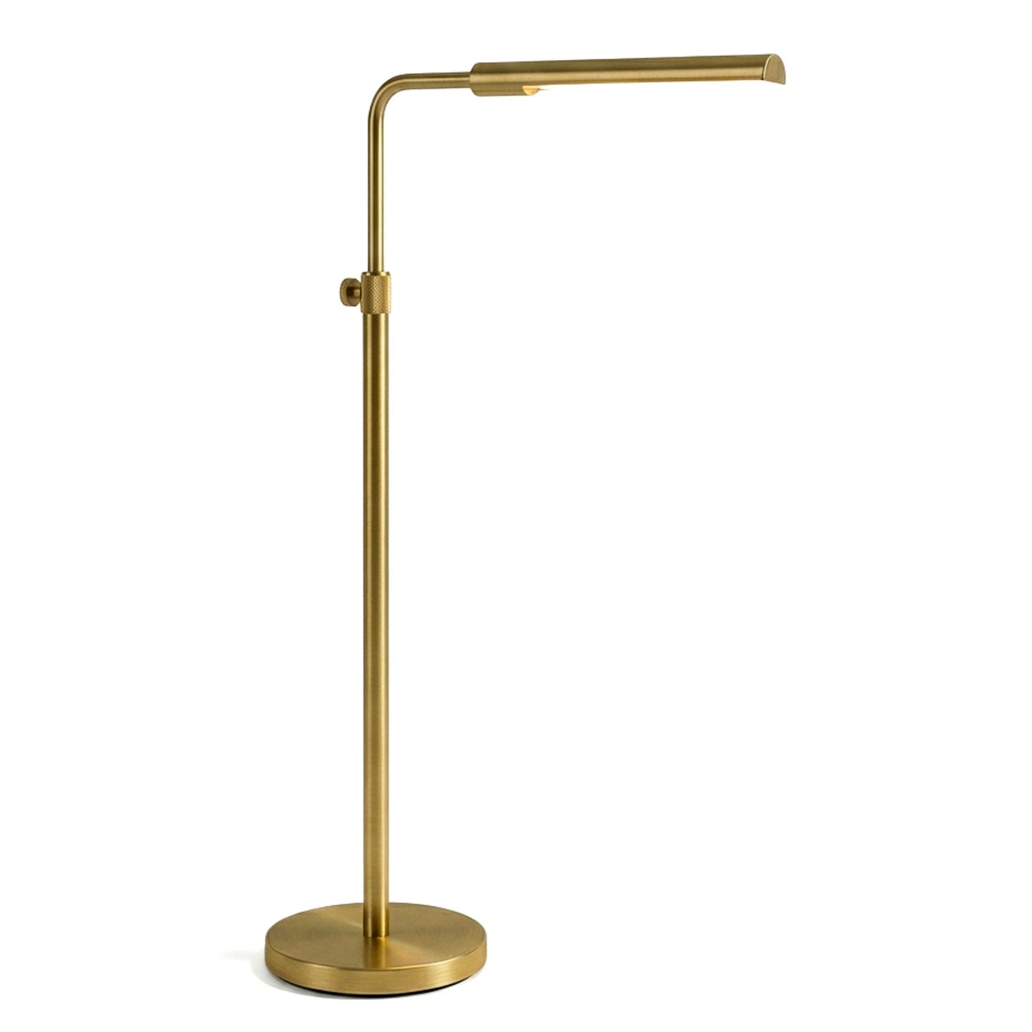 Verve - Floor Lamp With On / Off Switch Adjustable LED Round Base - Gold