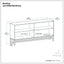 Banting - Low Wide Bookcase - Walnut Brown