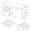 Computer Desk For Home Office, Laptop, Left Right Set - Up, Storage Drawers, Contemporary & Modern