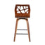 Folia - Mid Century Modern Fixed Height Counter Stool With Swivel (Set of 2)