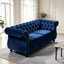 Chesterfield Button Tufted Loveseat With Rolled Arms