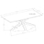 Maciel - Coffee Table With Accents - White Marble