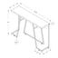 Accent Console Table For Entryway, Durable Construction - Taupe