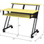 Suitor - Music Recording Studio Desk - Black / Yellow