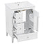 Modern Bathroom Vanity With Sink, Soft Close Drawers & Door, Storage Rack