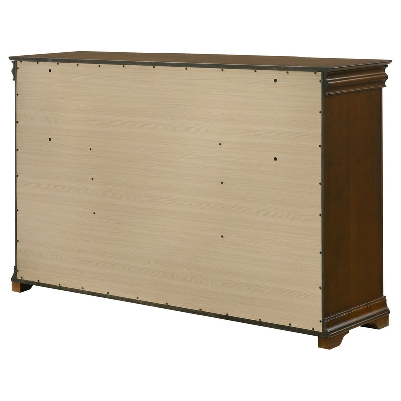 Leonide - 9 Drawer Dresser - Cherry