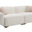 Darius - Boucle Sofa With 2 Toss Pillows - Beige