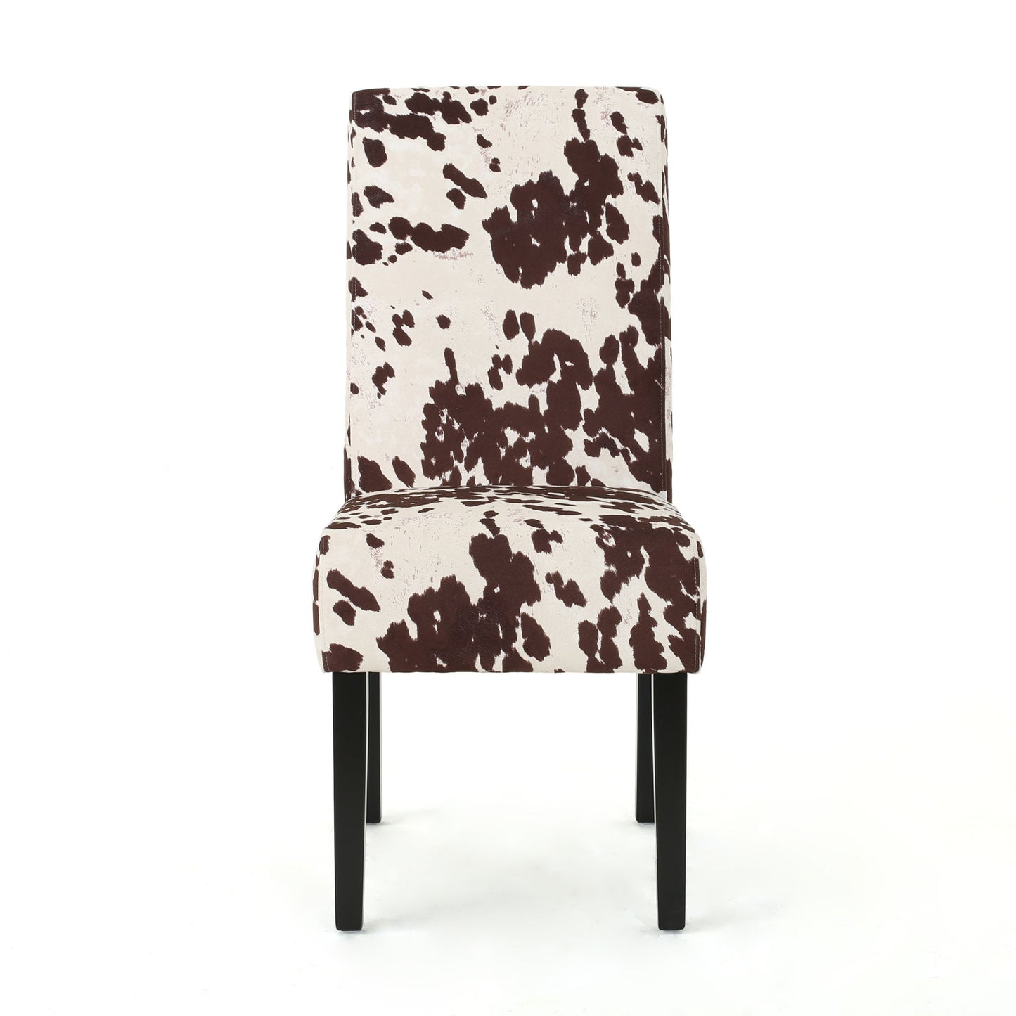 Contemporary Dining Chair With Rubberwood Legs (Set of 2)