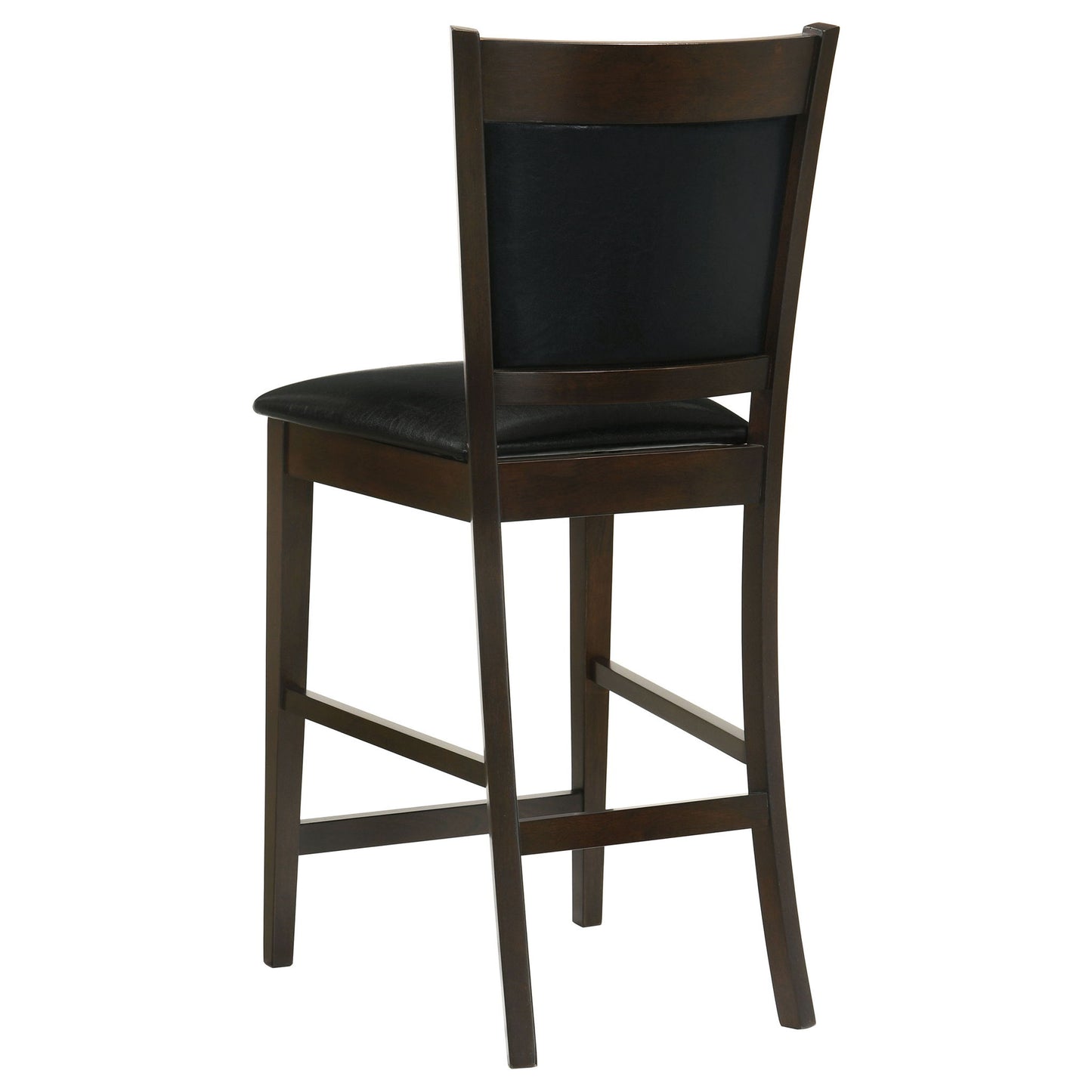 Upholstered Counter Height Stools (Set of 2) - Black / Espresso