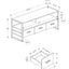 TV Stand, Console, Media Entertainment Center, Storage Drawers, Modern