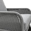 Contemporary Minimalist Wicker Rocking Chair With Soft Cushions