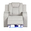 Benz - LED & Power Recliner Chair With Adjustable Headrest