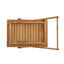 Riviera Bar Cart Stained Mobile With Wheels For Entertaining - Natural Stained