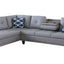 Irine - Sectional Sofa With Ottoman - Gray