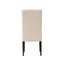 Pertica - Dining Chair Contemporary Design Wood Fabric - Natural