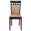 Gabriel - Oval 7 Piece Dining Set With Chairs - Cappuccino