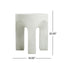 Outdoor Round Top Side Table / End Table, Living Room Accent Table - Antique White