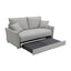 Oren - Chenille Sleeper Sectional Sofa With Storage 2 Toss Pillows - Gray