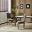 French Country Style Dining Chair With Upholstered Seating And Fluted Legs
