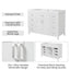 Bathroom Vanity Cabinet Only With 2 Soft Close Doors And 8 Drawers