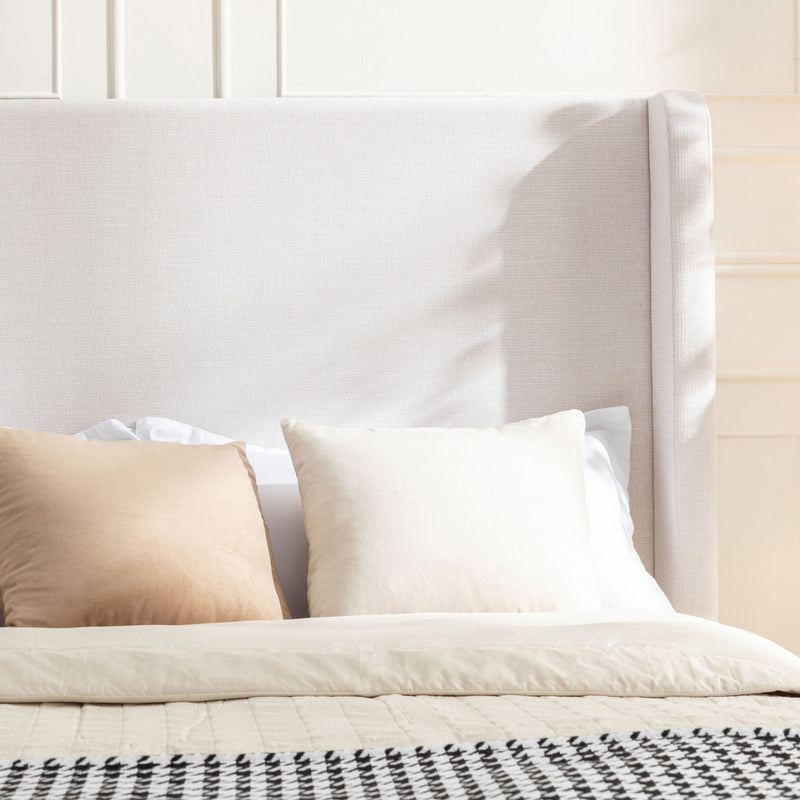 Harper - Cama tapizada con cabecero alto / Cabecero alto / Elegancia sencilla / No necesita somier