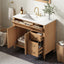Bathroom Vanity With Sink, Soft Close Doors & Drawers - Wood
