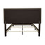 Queen Bed With Nailhead Trim - Charcoal
