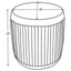 Pescadero - Round Upholstered Ottoman - Mauve