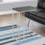 Accent Table, C - Shaped, Tempered Glass, Stylish Design Contemporary & Modern