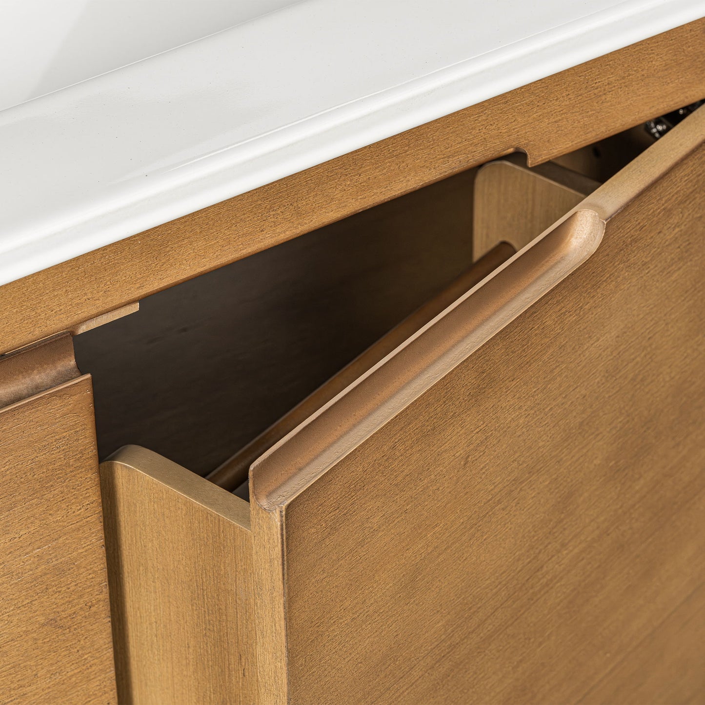 Softened Modern Bathroom Vanity With Sink
