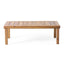 Acacia Wood Loveseat And Coffee Table Set With Cushions