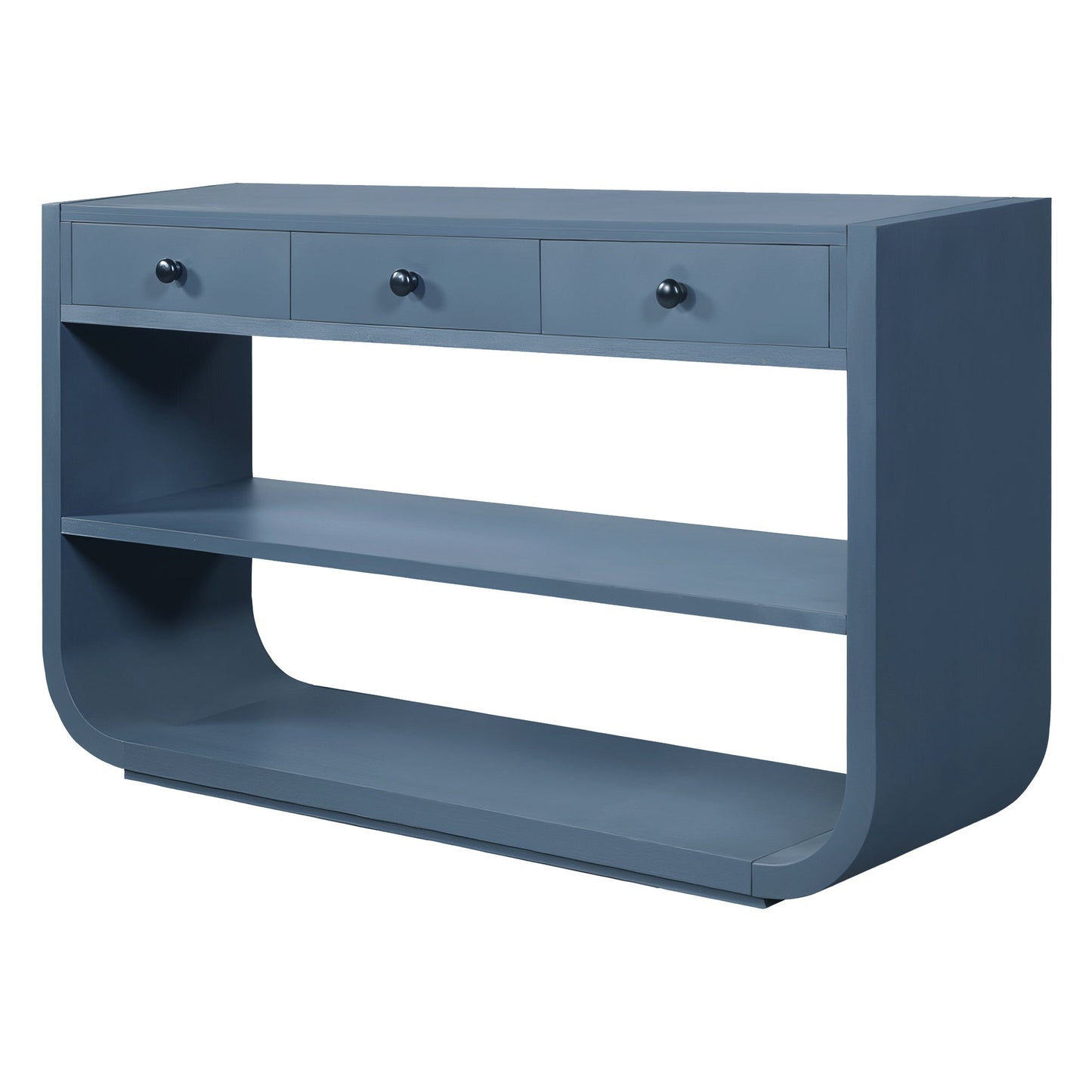 Console Table With 3 Soft Close Drawers & 2 Open Shelves