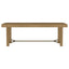 Benson - Extension Leaf Dining Table With Trestle Base - Sand