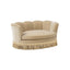 Clara - Medium Scalloped Pet Sofa Bed - Brown